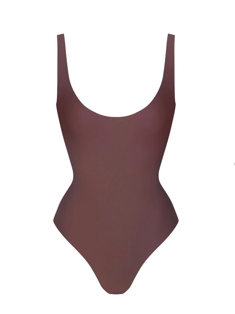 NWT SKIMS Scoop Low Back Thing Bodysuit Sz L in Cocoa
